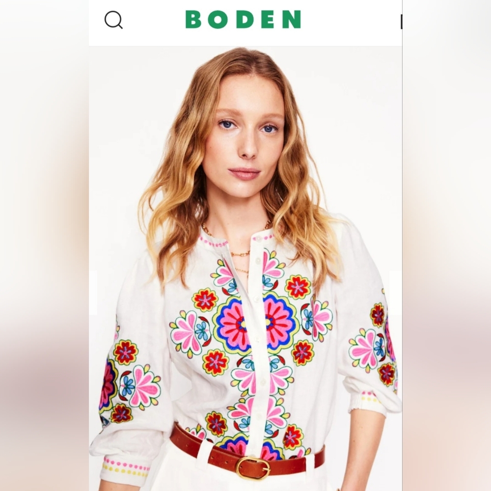Boden Embroidered TOP